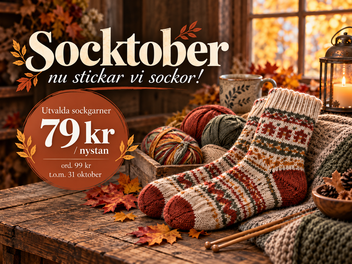 Socktober – nu stickar vi sockor!