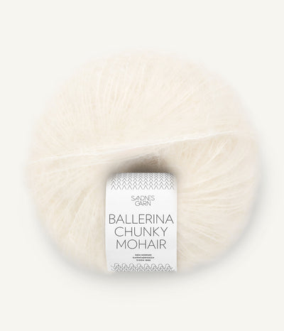 Ballerina Chunky Mohair – 1001 True White